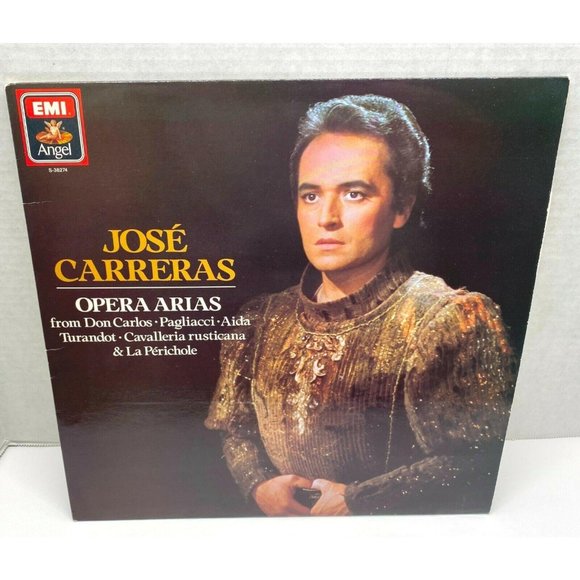 Jose Carreras Opera Arias and Duets Vinyl LP EMI Angel Don Carlos Pagliacci Aida - Picture 5 of 5